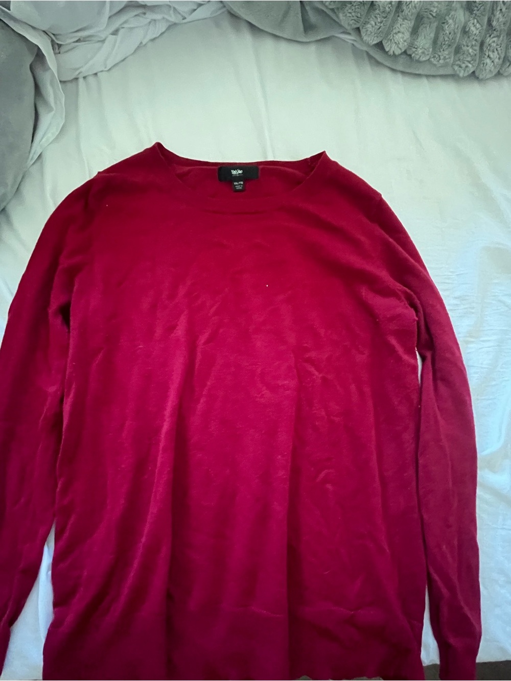 Mossimo Supply Co. Men's Long Sleeve Crewneck Sweater - Burgundy
